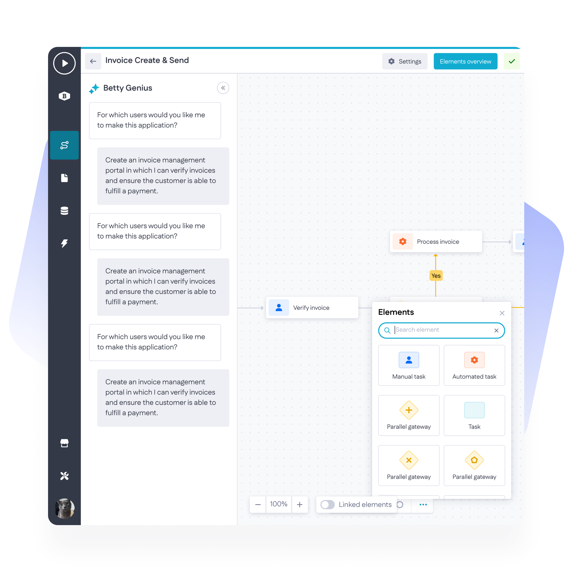 AI chatbot for BPM in Betty Blocks
